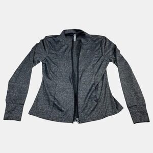 Daisy Fuentes Fit Gray Full Zip Athletic Jacket Gray Women's Size Small Outdoor
